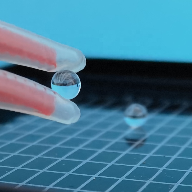Оптичні скляні кулькові лінзи з плавленого кремнезему JGS1 малого діаметра